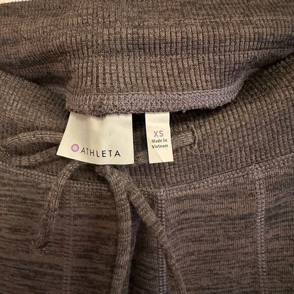 Athleta Techie Sweat Jogger Heathered Gray Cropped Pants XS - Picture 5 of 9